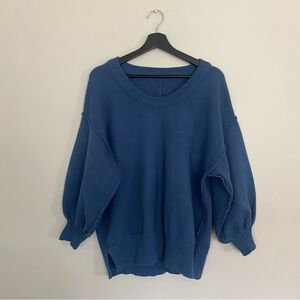 Halara Blue Long-Sleeve Sweatshirt – M/L